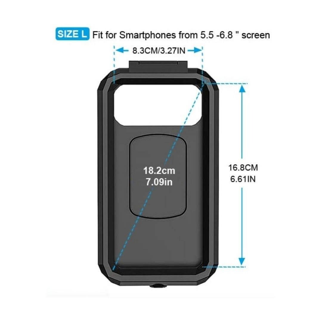 Nukrotech M18-54 Gidon Bağlantılı Su Geçirmez Telefon Tutucu
