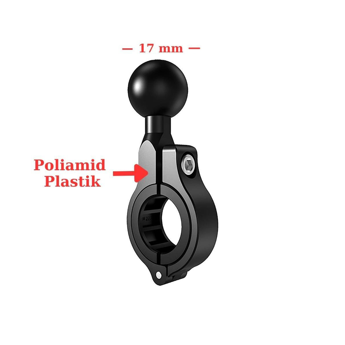 Nukrotech Toplu Plastik Gidon Bağlantı Aparatı 17mm Nukrotech Toplu Plastik Gidon Bağlantı Aparatı 17mm