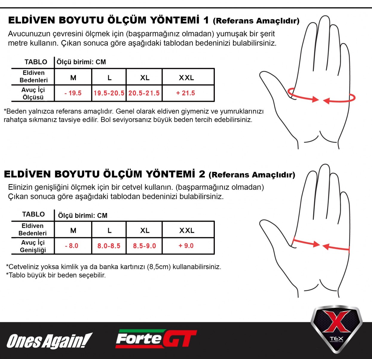 Ones Agaın Yazlık Eldiven Mg07 Siyah Kırmızı SMALL