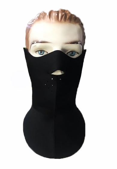 Phoenıx Motosiklet İçin Maske Uzun-neopren Siyah - Rüzgar Geçirmez