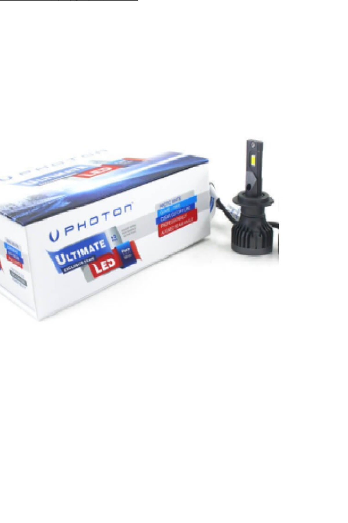 Photon Far Ampulü Led Ultimate H7 Soğutmalı Fanlı Zenon Beyaz Işık Yamaha X-max 250 Yzf-r25 Mt-25