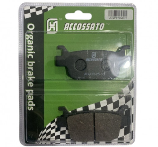 Accossato Organik Arka Fren Balatası Honda Pcx125 2025 (diskli) Forza Nss250 Nss300 Fes150 Tnt 250 Kanuni Seha 287-415