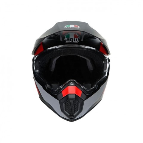 Agv Ax-9 Multı Kapalı Kask Karbon-kırmızı