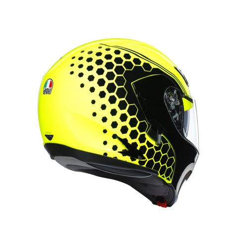 Agv Compact St Detroıt Çene Açılır Kask Sarı-siyah