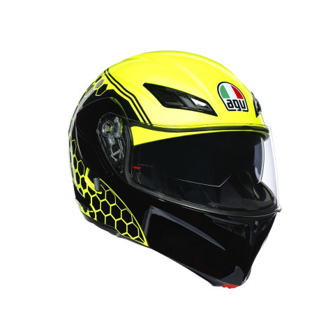 Agv Compact St Detroıt Çene Açılır Kask Sarı-siyah