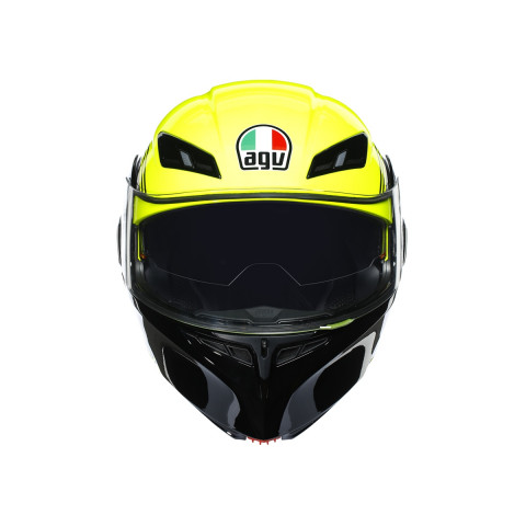 Agv Compact St Detroıt Çene Açılır Kask Sarı-siyah