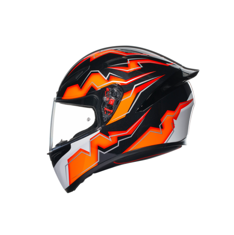 Agv K1 S Krıpton Kapalı Kask Siyah-turuncu