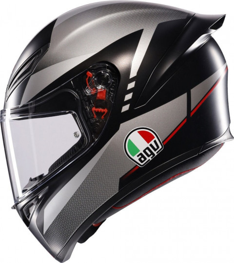 Agv K1 S Lap Siyah Gri Kırmızı Confıguratıon Kask