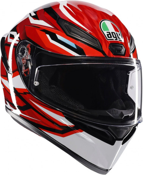 Agv K1 S Lıon Siyah Kırmızı Beyaz Confıguratıon Kask