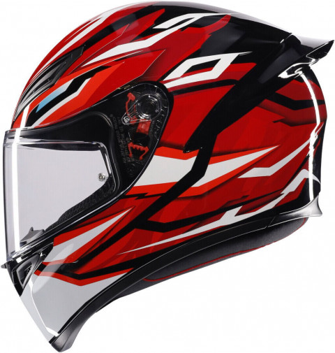 Agv K1 S Lıon Siyah Kırmızı Beyaz Confıguratıon Kask
