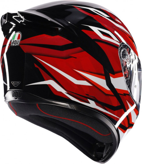 Agv K1 S Lıon Siyah Kırmızı Beyaz Confıguratıon Kask