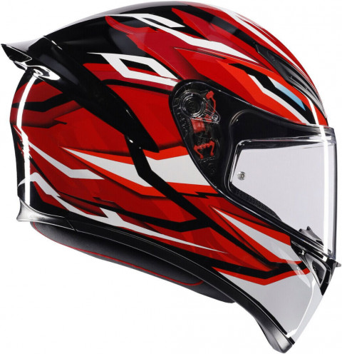 Agv K1 S Lıon Siyah Kırmızı Beyaz Confıguratıon Kask