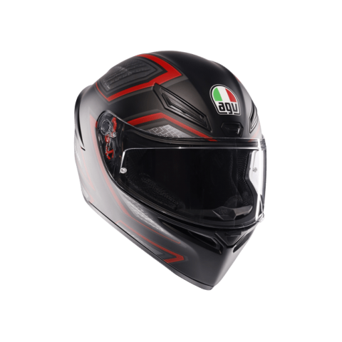 Agv K1 S Sling Kapalı Kask Mat Siyah-kırmızı X-LARGE