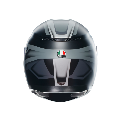 Agv K3 Compound Kapalı Kask Mat Siyah-gri