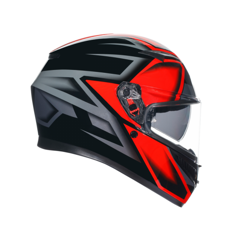 Agv K3 Compound Kapalı Kask Siyah-kırmızı