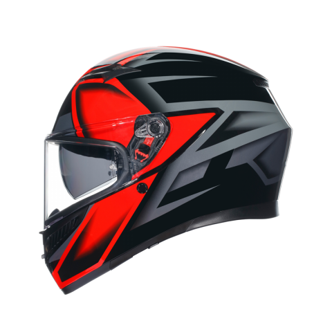 Agv K3 Compound Kapalı Kask Siyah-kırmızı