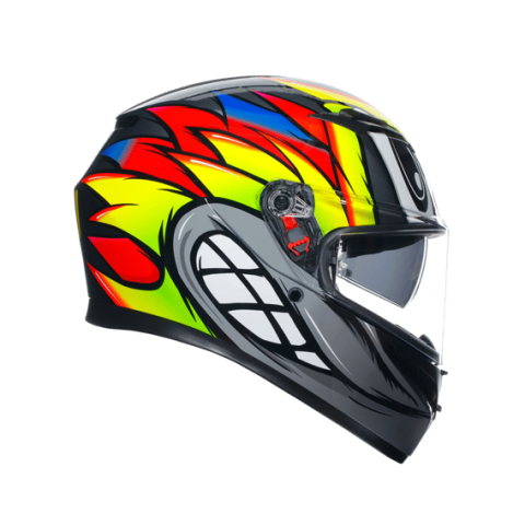 Agv K3 Kapalı Kask Bırdy 2.0 Gri-sarı-kırmızı