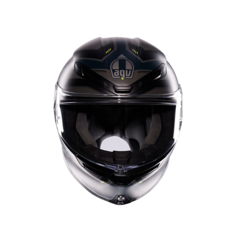 Agv K6 S Enhance Kapalı Kask Mat Gri-sarı