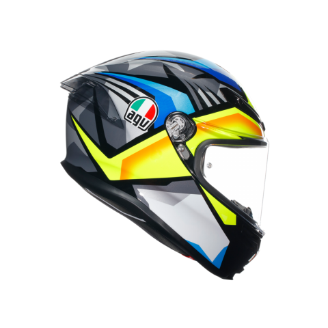 Agv K6 S Kapalı Kask Joan Siyah-mavi-sarı