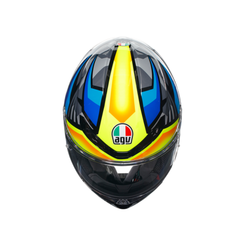 Agv K6 S Kapalı Kask Joan Siyah-mavi-sarı
