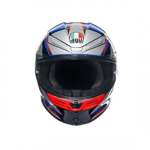 Agv K6 S Kapalı Kask Slashcut Siyah-mavi-kırmızı