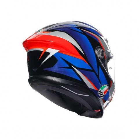Agv K6 S Kapalı Kask Slashcut Siyah-mavi-kırmızı