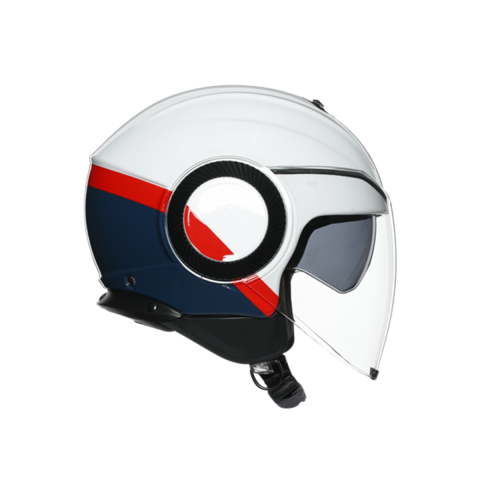 Agv Orbyt Multı Block Yarım Kask Beyaz-kırmızı SMALL