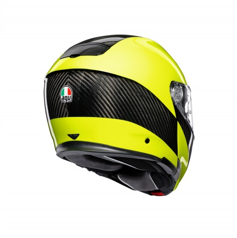 Agv Sportmodular Multı Çene Açılır Kask Karbon-neon Sarı