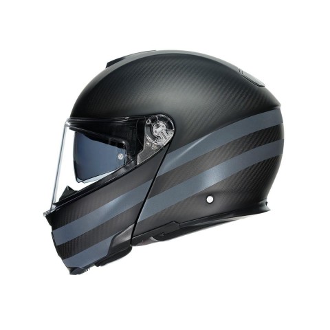 Agv Sportmodular Multı Çene Açılır Kask Karbon-siyah