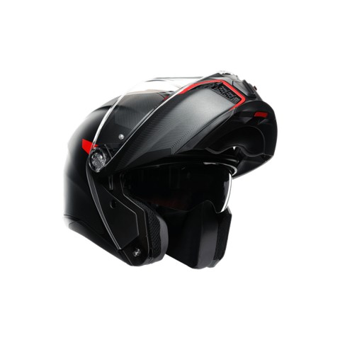 Agv Tourmodular Çene Açılır Kask Frequency Mat Metal-kırmızı