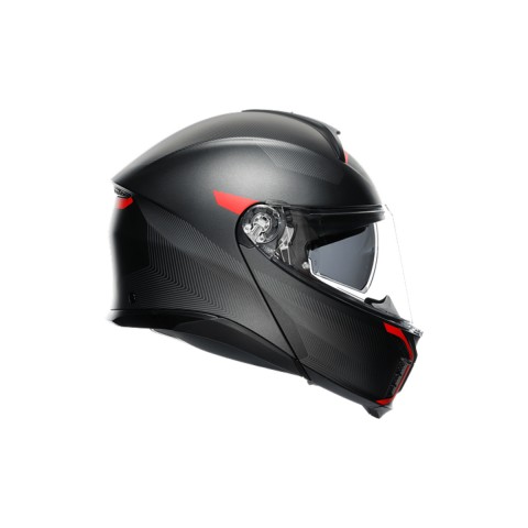 Agv Tourmodular Çene Açılır Kask Frequency Mat Metal-kırmızı