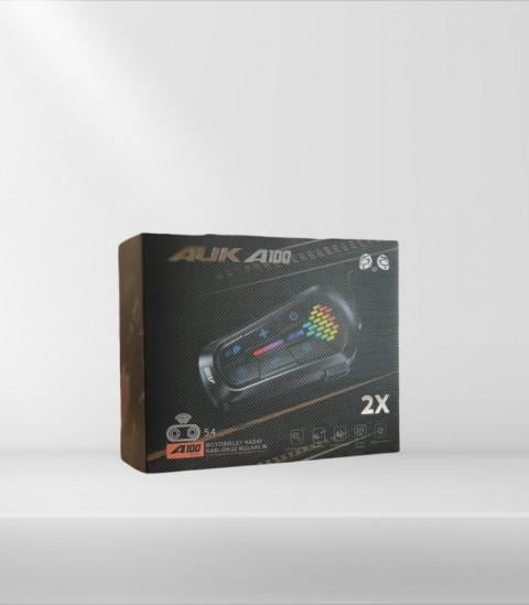 Auk A100 Bluetooth Ve Intercom Kask İçin İp56 İki Kişilik