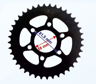 Bajaj Pulsar Ns200 520-40t Arka Dişli  İç Çap 58mm