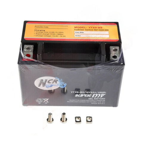 Ncr Akü Ytx9a-bs 12v9ah Bajaj Pulsar Ns200 Rs200 Domınar D400 Mondıal Zat 150 Scooter Yatık Akü