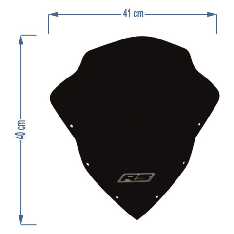Bajaj Pulsar Rs200 Siperlik Camı Füme 40x41cm 4mm
