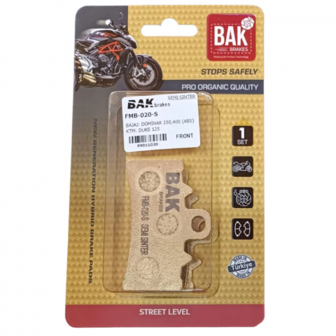 Bak Yarı Sinterli Balata Fmb 020-s Bajaj Domınar 250-400 Ktm Rc Duke 125-200-390 Fa606