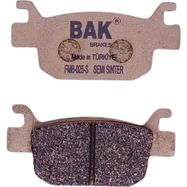 Bak Yarı Sinterli Balata Fmb 025-s Honda Pcx125 2025 Delüx (diskli) Forza250 Fes 250 Foresıght Bellini Tnt 250- Nevada 250  Kanuni Sh 250 Honda Fes150 Nss250 Nss300 Arka Rks Newlight 125 Reale Pro 415