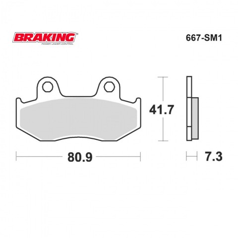 Brakıng Fren Balatası 667sm1 Yarı Metal Ps150i Dylan  150 Nes Ses 150