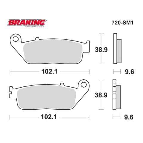 Brakıng Fren Balatası 720sm1 Ön Xmax 250 (10-17) Forza 250 (18-21) Xmax 400 X-cıty Nc750 S X Cbr 650f Fjs400 600. 014. 196