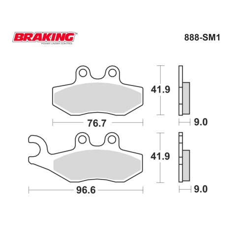 Brakıng Fren Balatası 888sm1 Ön Gılera Runner 200 St Pıaggıo Fly100 X7 X8 125 200 250 X9 250 Xevo 250i Beverly 250 400 293