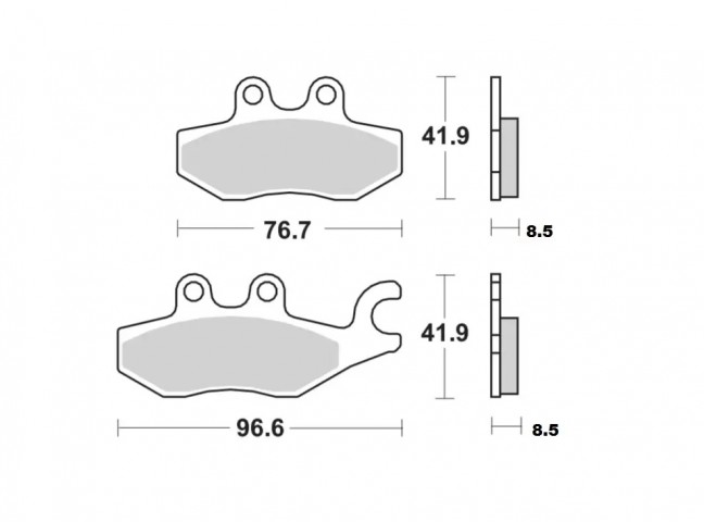 Brakıng Fren Balatası 953sm1 Arka Gılera Pıaggıo X7 X9 125 250 Xevo 250i 250 - Ön Vespa Gts300 266