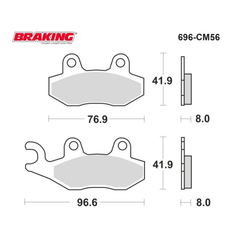 Brakıng Fren Balatası Sinter 696cm56 Trıumph Tıger 1200 Xc Sprınt 1050 Arka 247