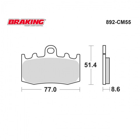 Brakıng Fren Balatası Sinter 892cm55 Ön Bmw K 1200 Gt Abs K 1200 R K 1200 Rs R 1150 Gs / Adv R 1200 Rt