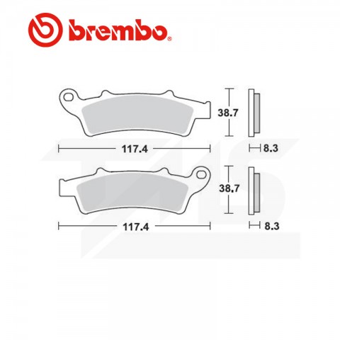 Brembo Karbon Seramik Fren Balatası 07045 Pıaggıo Beverly Kymco X-town Abs