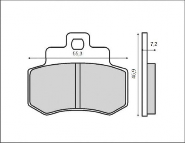 Brenta Organik Fren Balata Ft 3036 Arka Vespa Gts250 300 Kymco Grand Dınk250 (192 - 356)