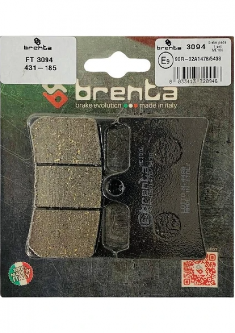 Brenta Organik Fren Balata Ft 3094 Ön Yamaha Yzf-r1 Mt-07 Fz8 Mt-09 Fz1 Yzf 1000 Mt-01 Tmax 500 (070)