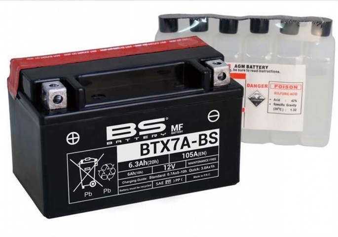 Bs Akü Btx7a-bs 2002-2015 Hyosung Rt 125