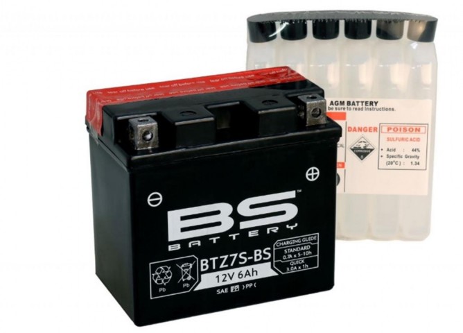 Bs Akü Btz7s-bs 12v6ah 2011-2016 Ktm 125 Duke