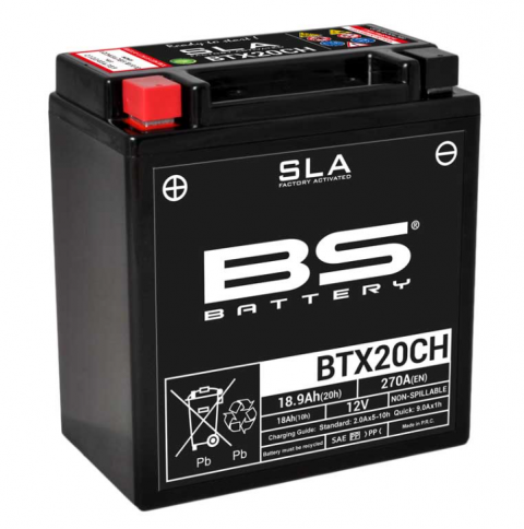 Bs Akü Sla (kuru) Btx20ch 12v18ah Xlv 1000 Varadero Kawasakı Vn 1500 1600 1700 Suzukı Vz 1500 1600 Intruder 1800[ytx20ch]