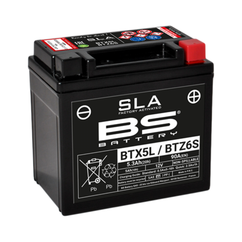 Bs Akü Sla (kuru) Btx5l-bs / Btz6s Honda Dıo 110 Crf250x Ktm Exc250 Peugeot Speedfıght Trekker Yamaha Bws 100 Wr250f